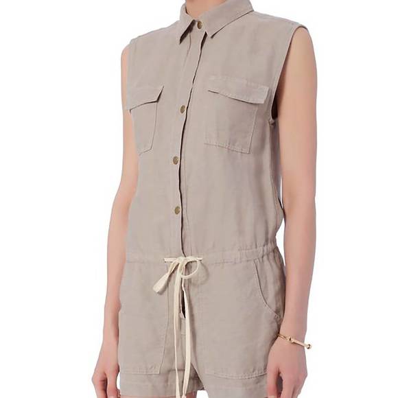 NEW ENZA COSTA cargo romper in gray - Picture 2 of 3
